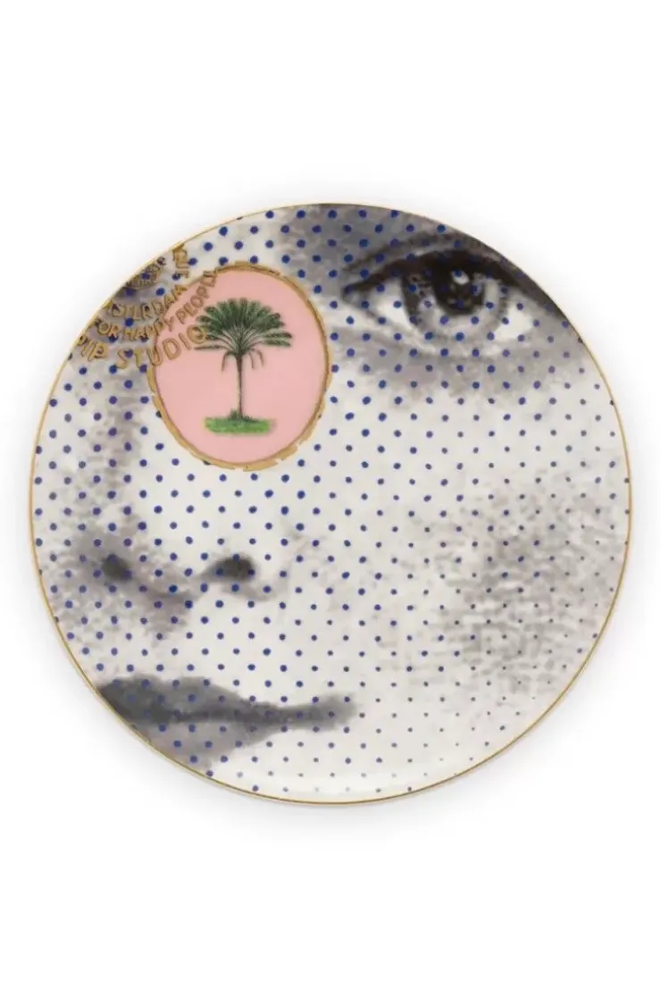 Pip Studio Heritage Petit Four Gezicht Zwart/Wit 12 Cm Online