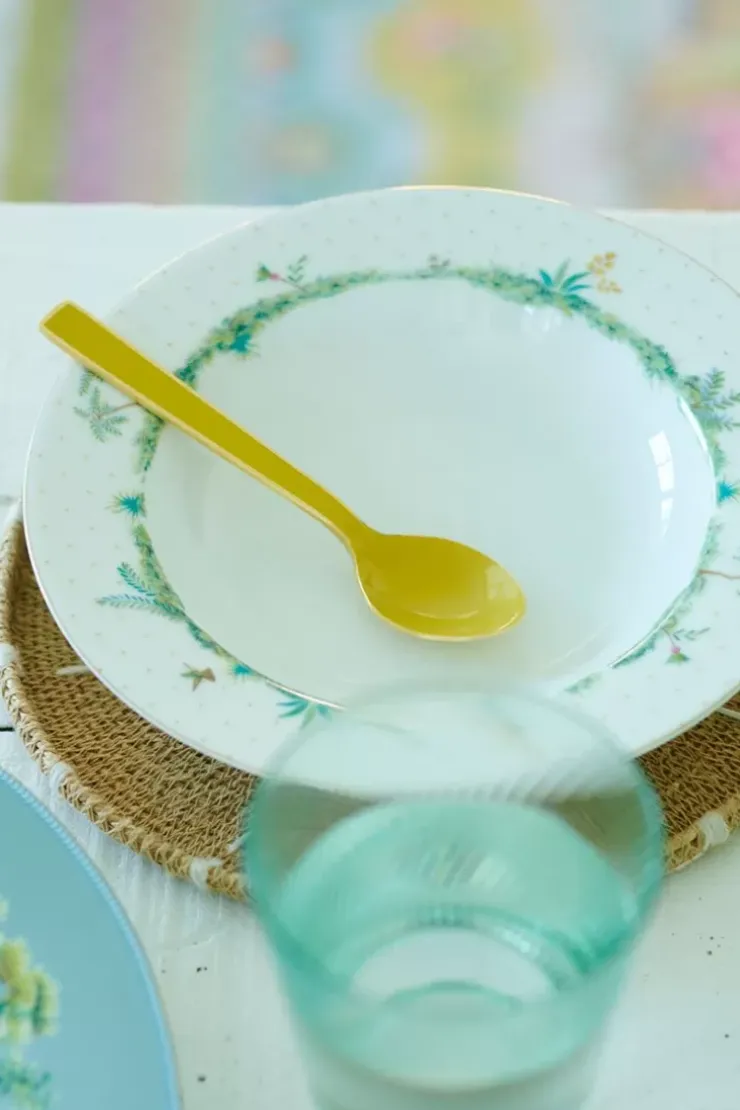 Pip Studio Jolie Diep Bord Dots Gold 21.5 Cm Wit Discount