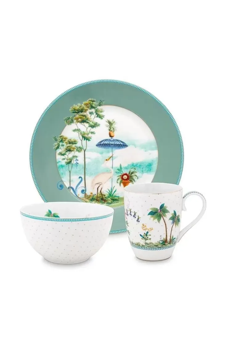 Pip Studio Jolie Ontbijt Set/3 Blauw New