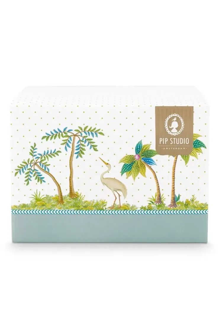 Pip Studio Jolie Set/2 Mokken Groot Bloemen Groen