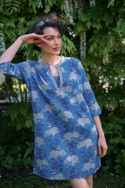 Pip Studio Jurk Flora Firenze Kobalt Blauw New