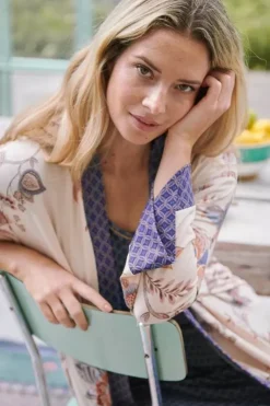 Pip Studio Kimono Cece Fiore Wit