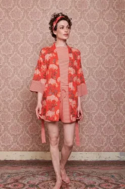 Pip Studio Kimono Flora Firenze Koraal Rood Outlet