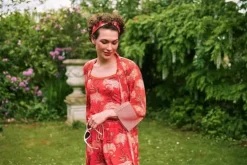 Pip Studio Korte Broek Flora Firenze Koraal Rood Best