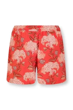 Pip Studio Korte Broek Flora Firenze Koraal Rood Best