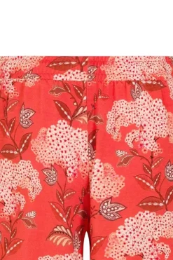 Pip Studio Korte Broek Flora Firenze Koraal Rood Best