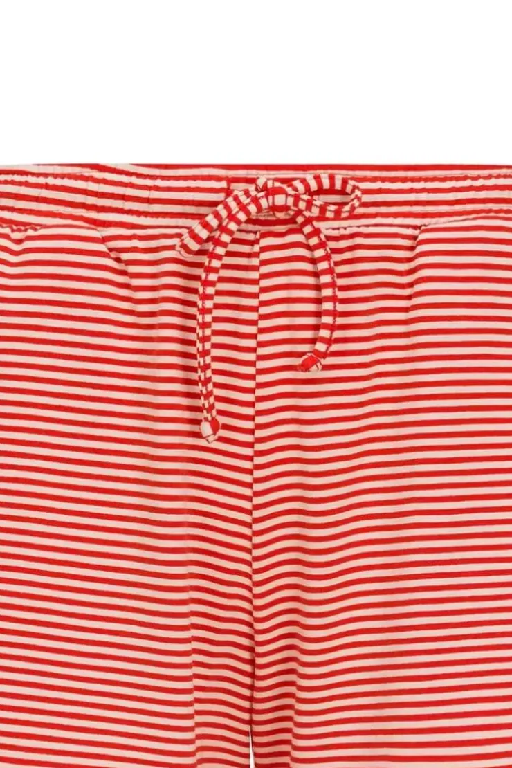 Pip Studio Korte Broek Little Sumo Stripe Koraal Rood Clearance