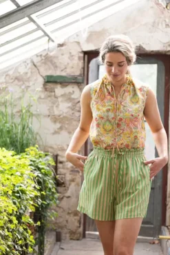 Pip Studio Korte Broek Sumo Stripe Groen Sale