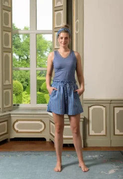 Pip Studio Korte Broek Sumo Stripe Blauw New