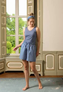 Pip Studio Korte Broek Sumo Stripe Blauw New