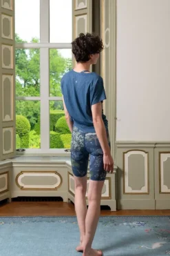 Pip Studio Korte Sportbroek Japanese Garden Blauw Sale
