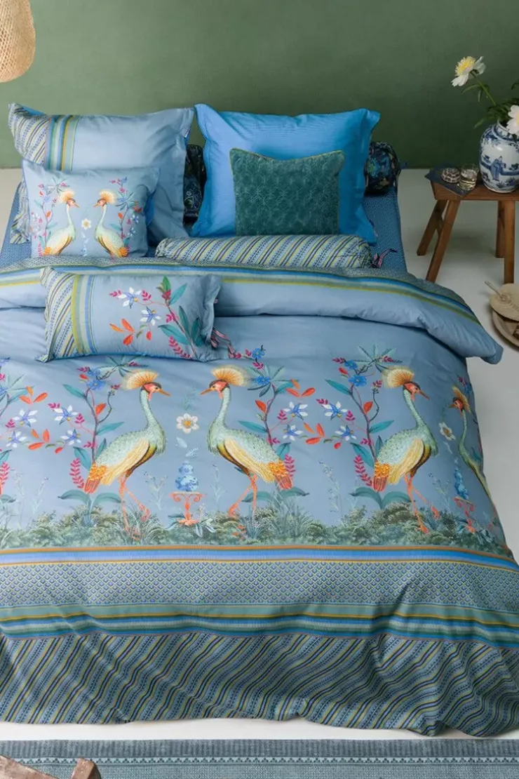 Pip Studio Kussensloop Flirting Birds Blauw Best