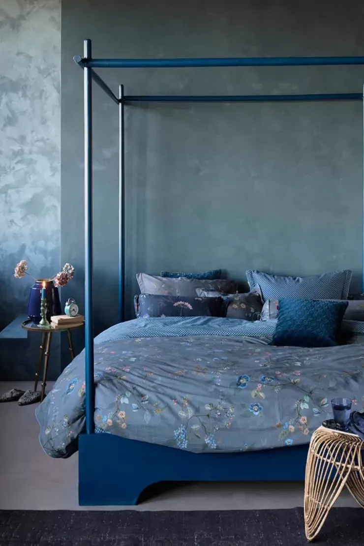 Pip Studio Kussensloop Kawai Flower Blauw Online