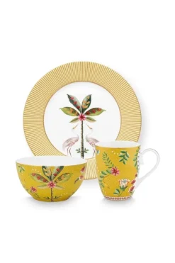 Pip Studio La Majorelle Ontbijt Set/3 Geel Best