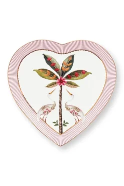 Pip Studio La Majorelle Set/2 Hartvormige Borden Roze Best