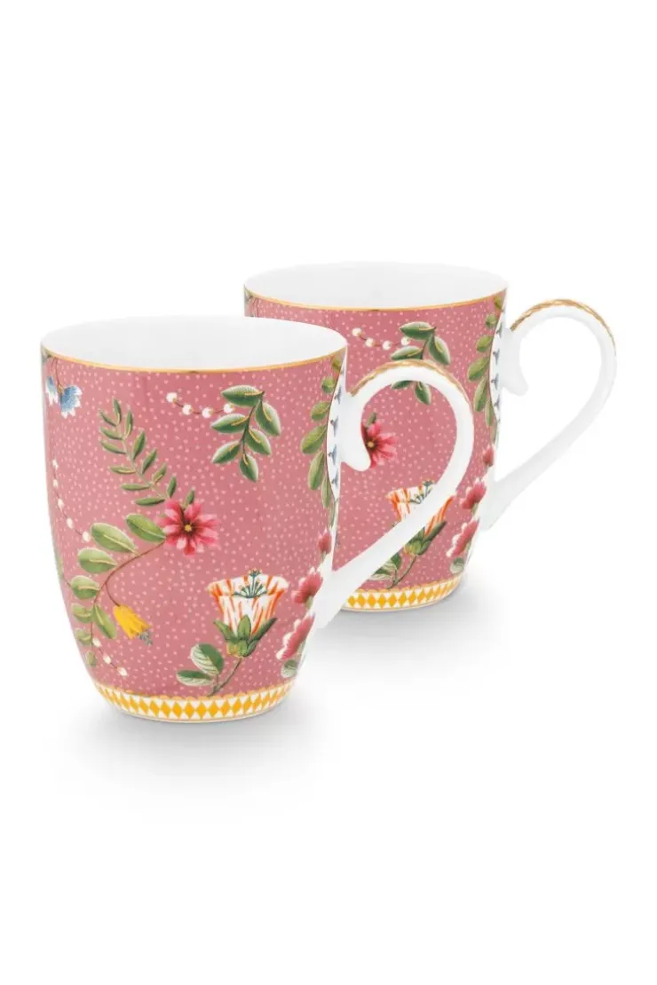 Pip Studio La Majorelle Set/2 Mokken Groot Roze
