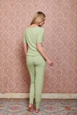 Pip Studio Lange Broek Little Sumo Stripe Fel Groen Clearance