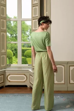 Pip Studio Lange Broek Sumo Stripe Groen Best