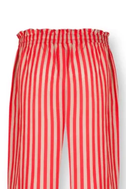 Pip Studio Lange Broek Sumo Stripe Rood Best
