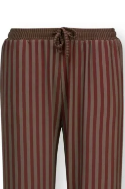 Pip Studio Lange Broek Sumo Stripe Terra Rood