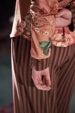 Pip Studio Lange Broek Sumo Stripe Terra Rood