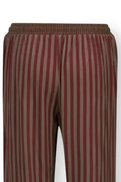 Pip Studio Lange Broek Sumo Stripe Terra Rood