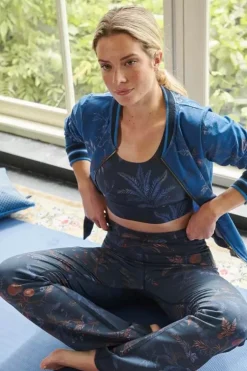 Pip Studio Lange Flared Sportlegging Isola Donker Blauw Sale
