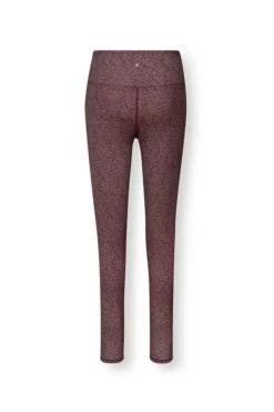 Pip Studio Lange Sportlegging Leafy Dots Terra Rood Best