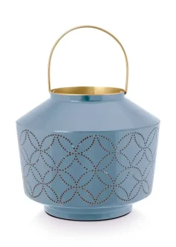 Pip Studio Lantaarn Geemailleerd Licht 22 Cm Blauw Clearance