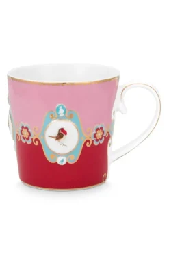 Pip Studio Love Birds Mok Groot Rood/Roze Clearance