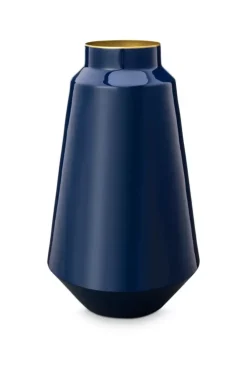 Pip Studio Metalen Vaas 36 Cm Blauw Discount