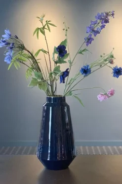 Pip Studio Metalen Vaas 36 Cm Blauw Discount