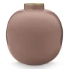 Pip Studio Metalen Vaas Bruin 23Cm Khaki Clearance
