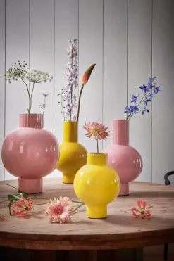 Pip Studio Metalen Vaas 40Cm Roze Hot