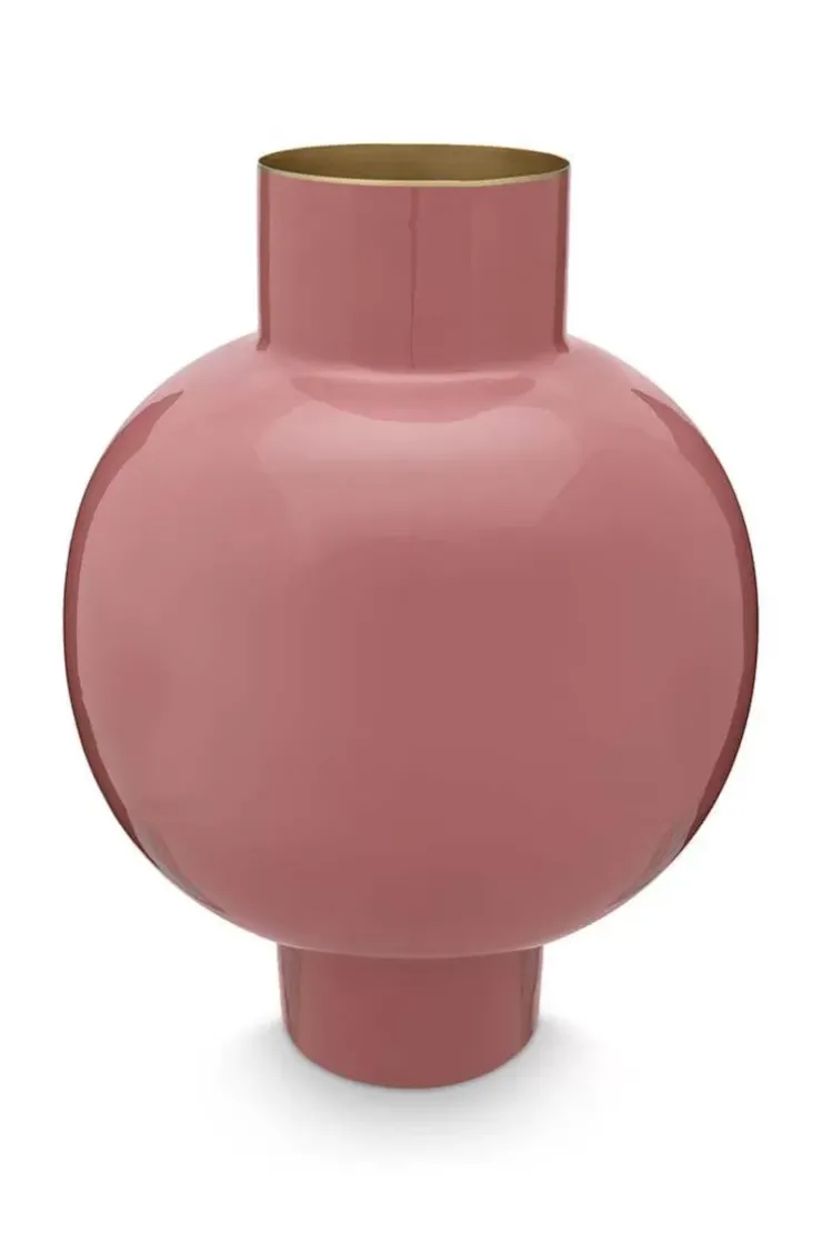 Pip Studio Metalen Vaas 42Cm Roze Outlet