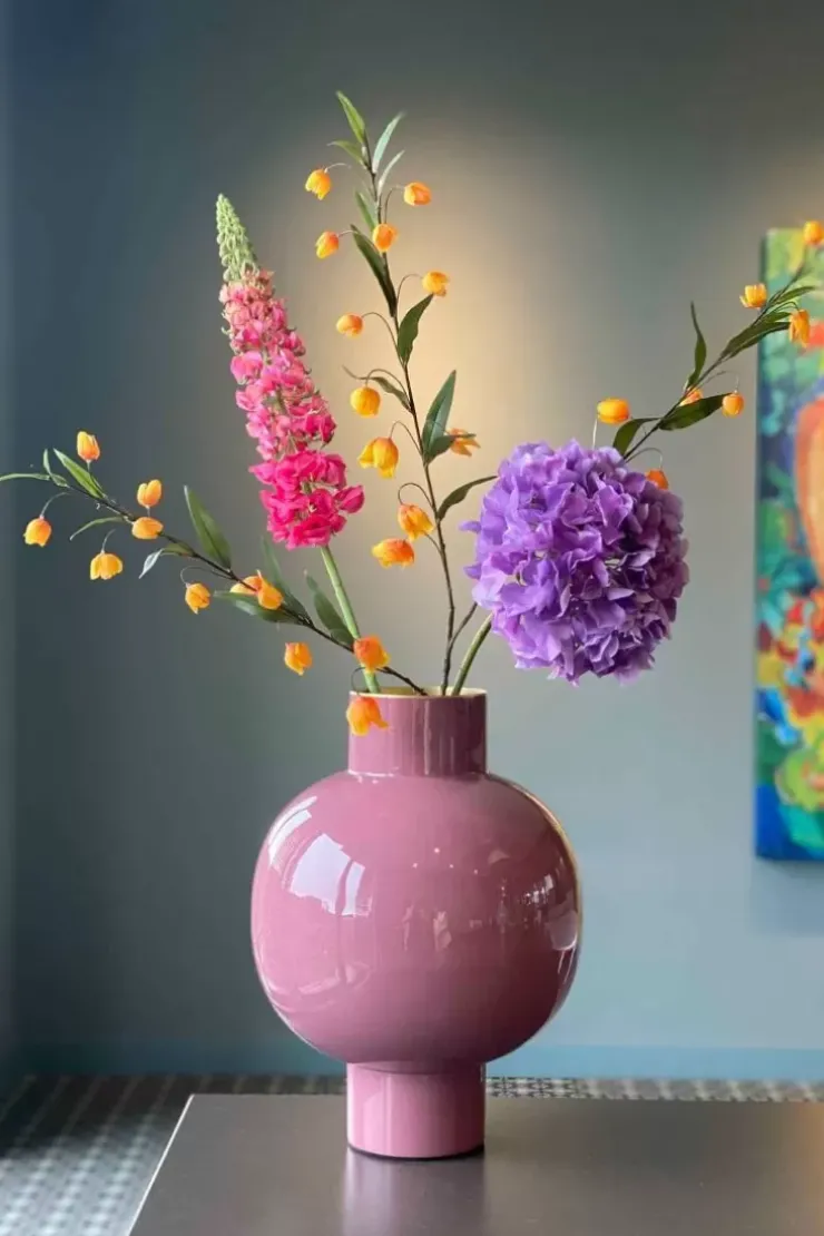 Pip Studio Metalen Vaas 42Cm Roze Outlet