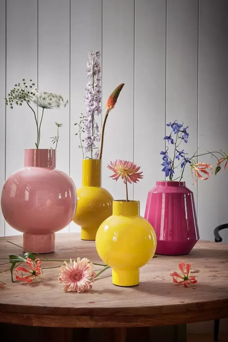 Pip Studio Metalen Vaas 42Cm Roze Outlet