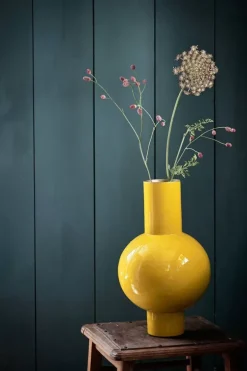 Pip Studio Metalen Vaas 40Cm Geel Sale