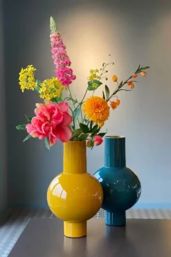 Pip Studio Metalen Vaas 40Cm Geel Sale