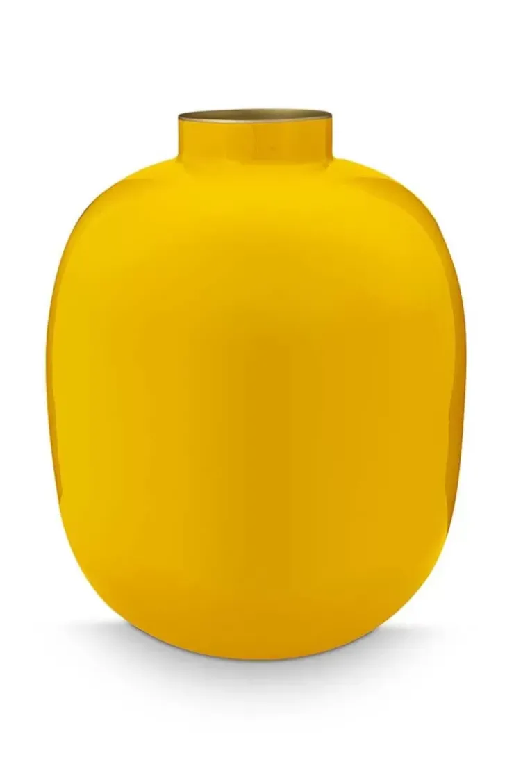 Pip Studio Metalen Vaas 32Cm Geel Online