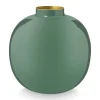 Pip Studio Metalen Vaas Donker 23 Cm Groen Online
