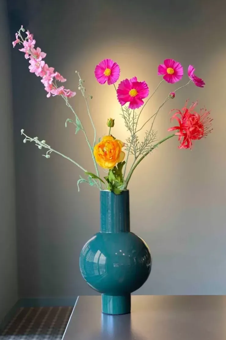 Pip Studio Metalen Vaas Donker 40 Cm Groen Clearance