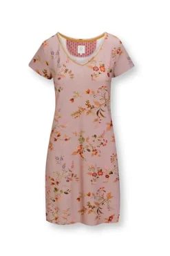 Pip Studio Nachthemd Korte Mouw Kawai Flower Licht Roze Discount