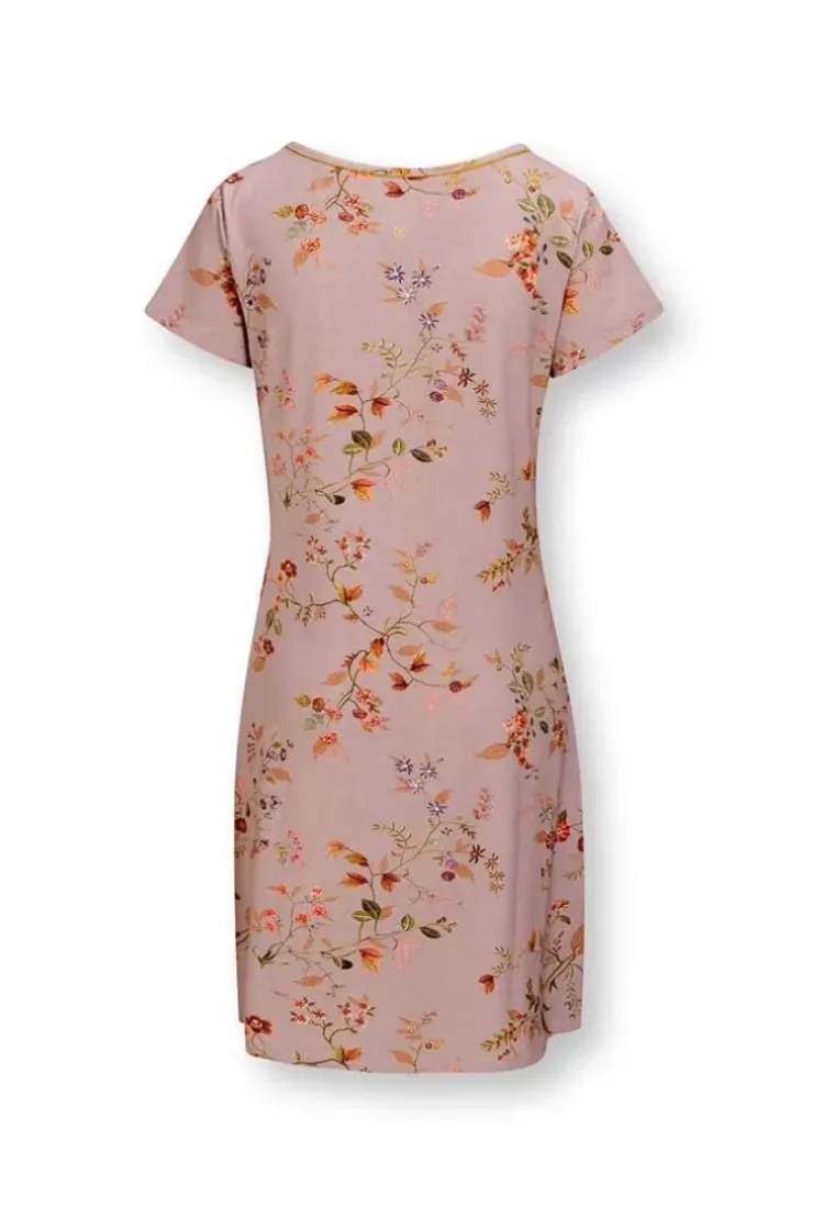 Pip Studio Nachthemd Korte Mouw Kawai Flower Licht Roze Discount