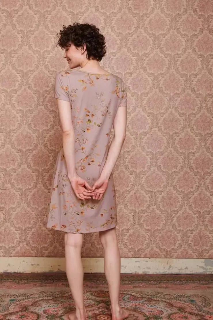 Pip Studio Nachthemd Korte Mouw Kawai Flower Licht Roze Discount