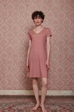 Pip Studio Nachthemd Korte Mouw Tegola Roze Clearance