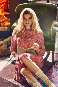 Pip Studio Nachthemd Lange Mouw Kyoto Festival Terra Roze Online