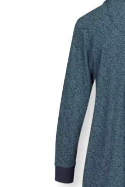 Pip Studio Nachthemd Lange Mouw Leafy Dots Blauw New