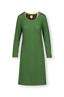 Pip Studio Nachthemd Lange Mouw Suki Donkergroen Discount