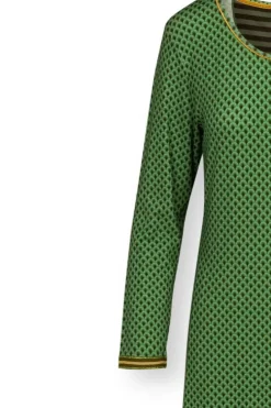 Pip Studio Nachthemd Lange Mouw Suki Donkergroen Discount